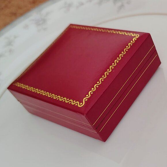 Vintage Rosary Clear Red Lucite Bead Silver Crucifix Catholic Autom Necklace - Picture 3 of 7